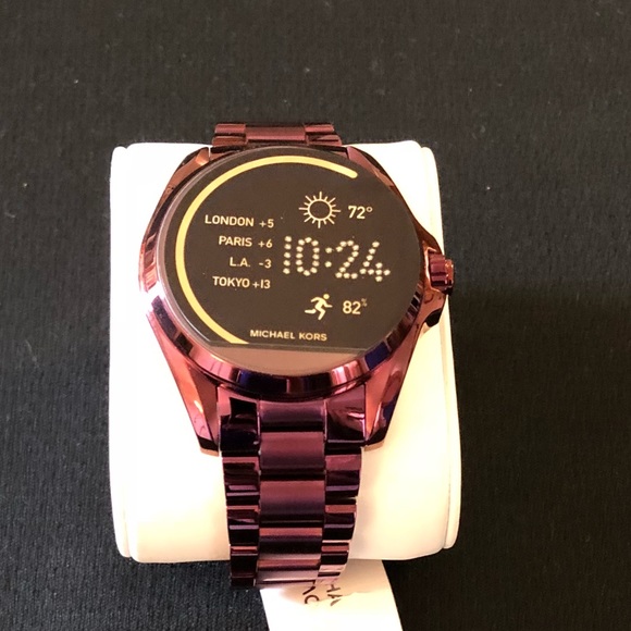 💜Michael Kors Access Bradshaw Smartwatch Purple💜 - Picture 3 of 6